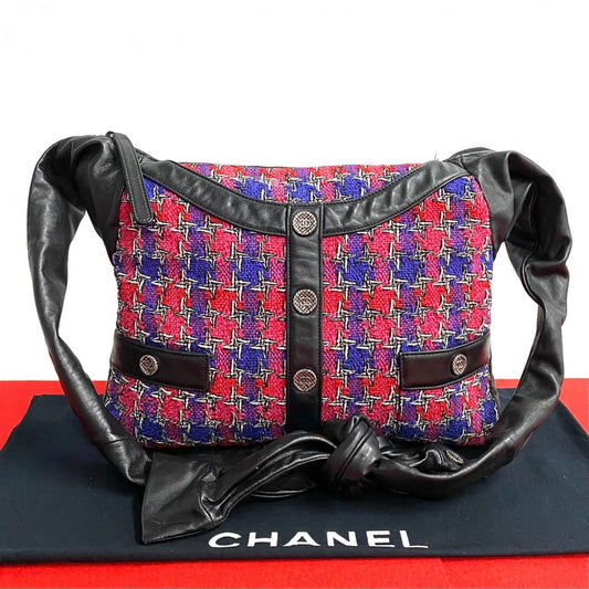 CHANEL Shoulder Bag Tweed, Lambskin pink COCO Mark Girl chanel Women