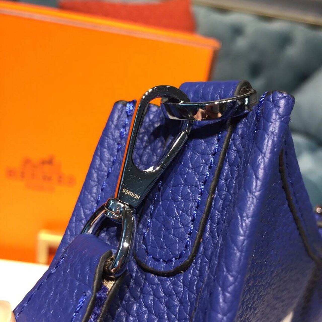 Top Quality Evelyne II TPM Bag Violet For Women SiTop Qualityer Toned Hardware 7.9in/20cm