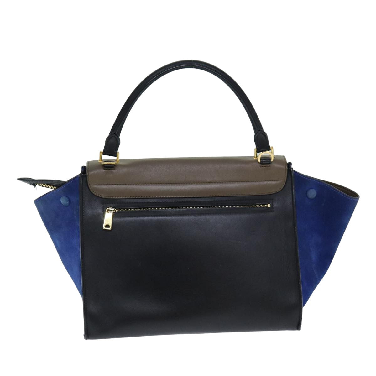 Luxury CELINE Hand Bag Leather Suede Brown Black blue  80877