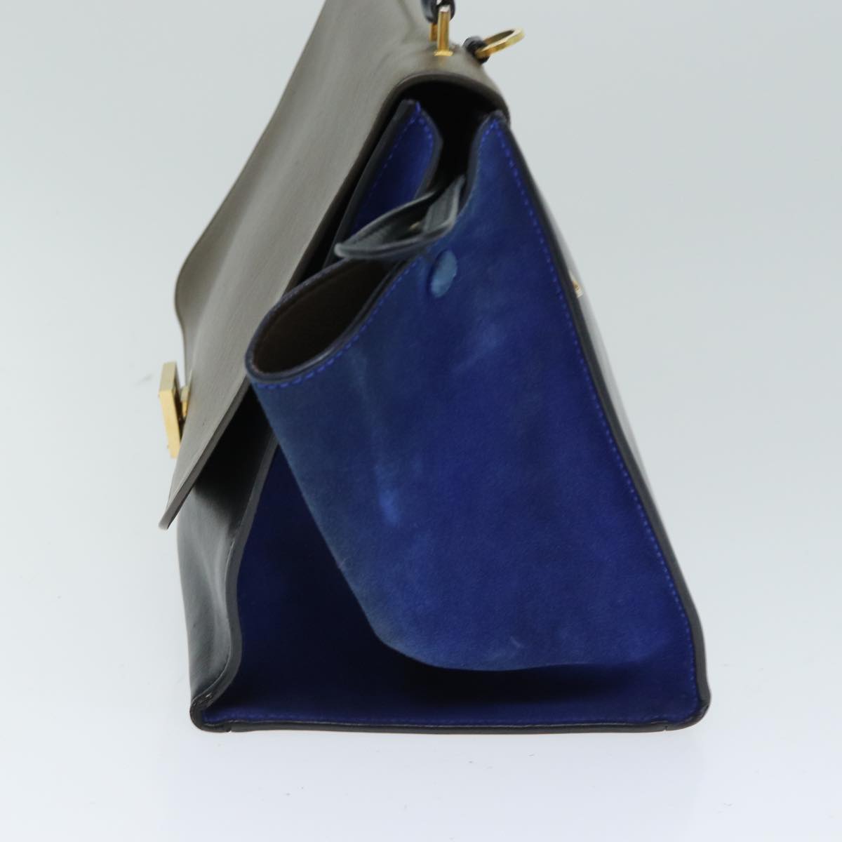 Luxury CELINE Hand Bag Leather Suede Brown Black blue  80877