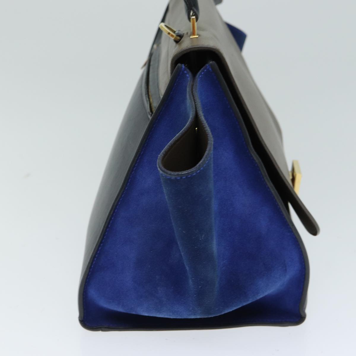 Luxury CELINE Hand Bag Leather Suede Brown Black blue  80877