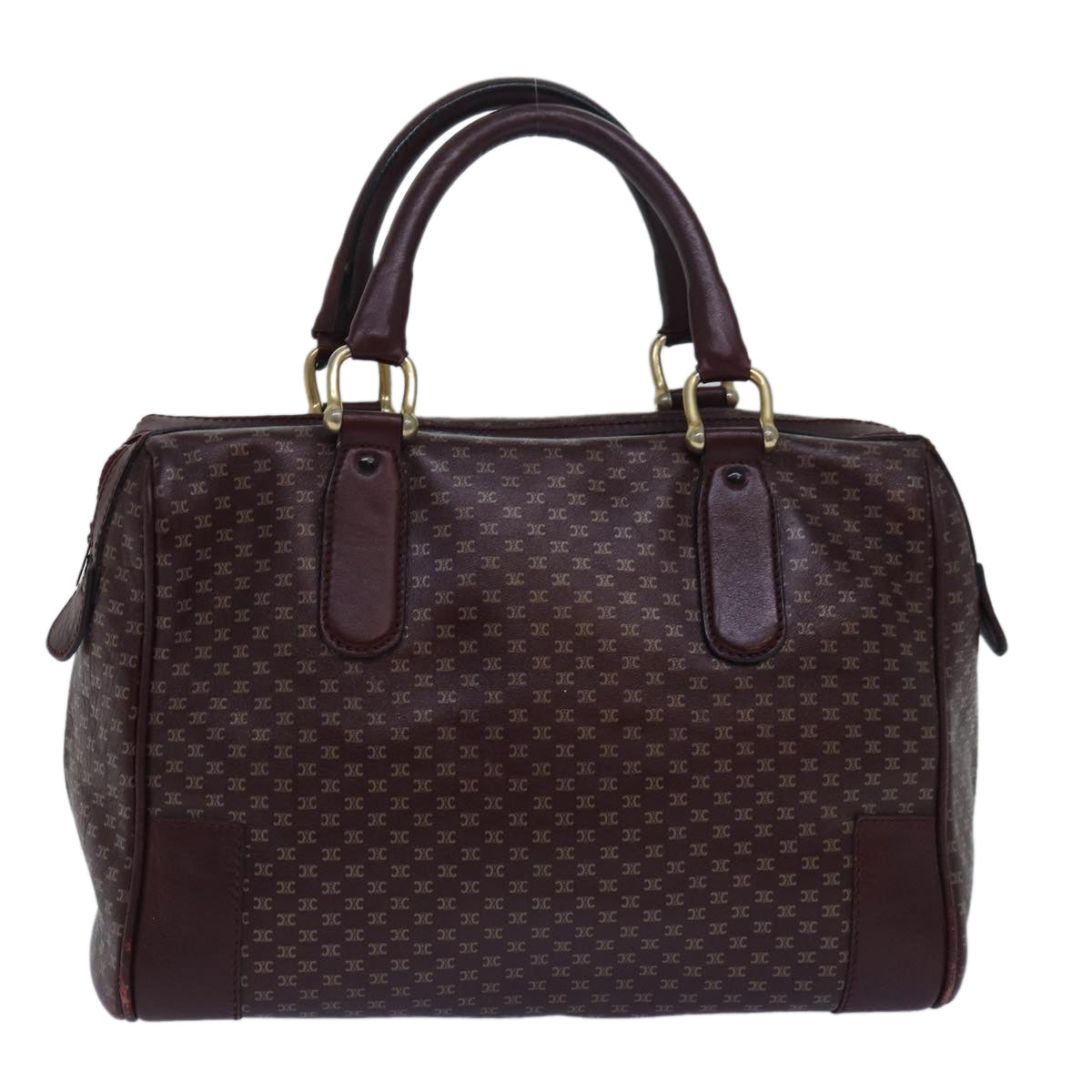 Luxury CELINE Macadam Canvas Hand Bag Red  80955