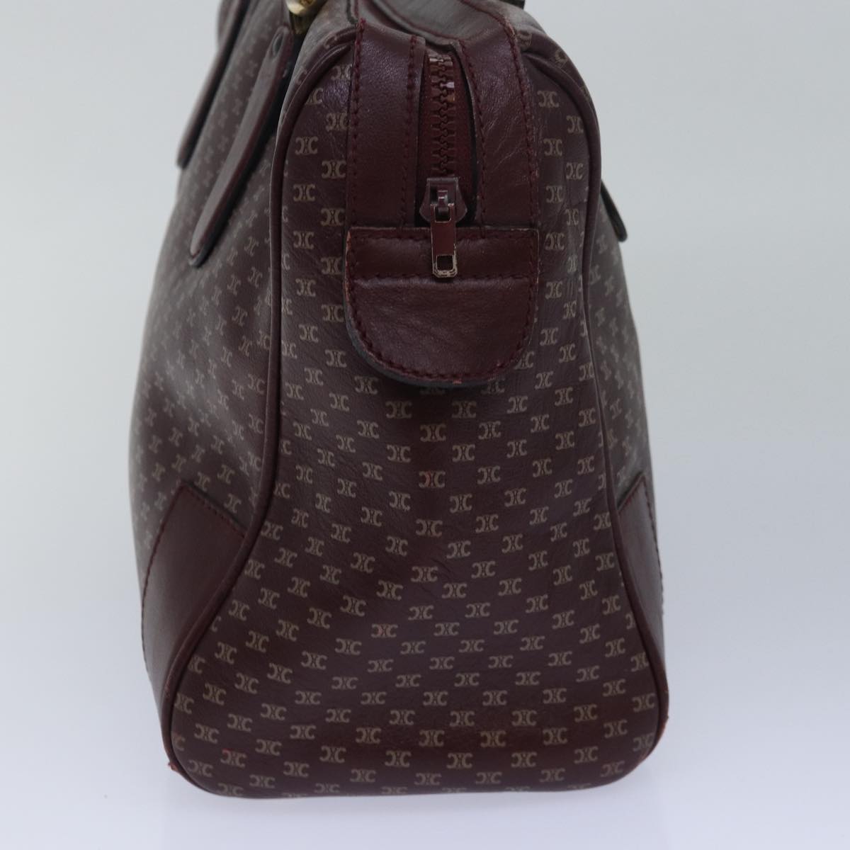 Luxury CELINE Macadam Canvas Hand Bag Red  80955