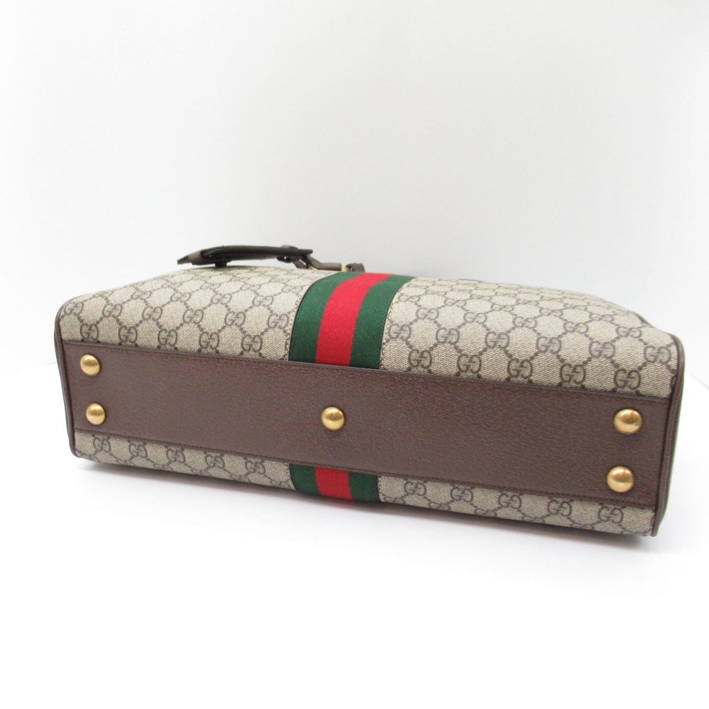 Gucci 2W Boston Bag GG Canvas  Beige / Brown 723309