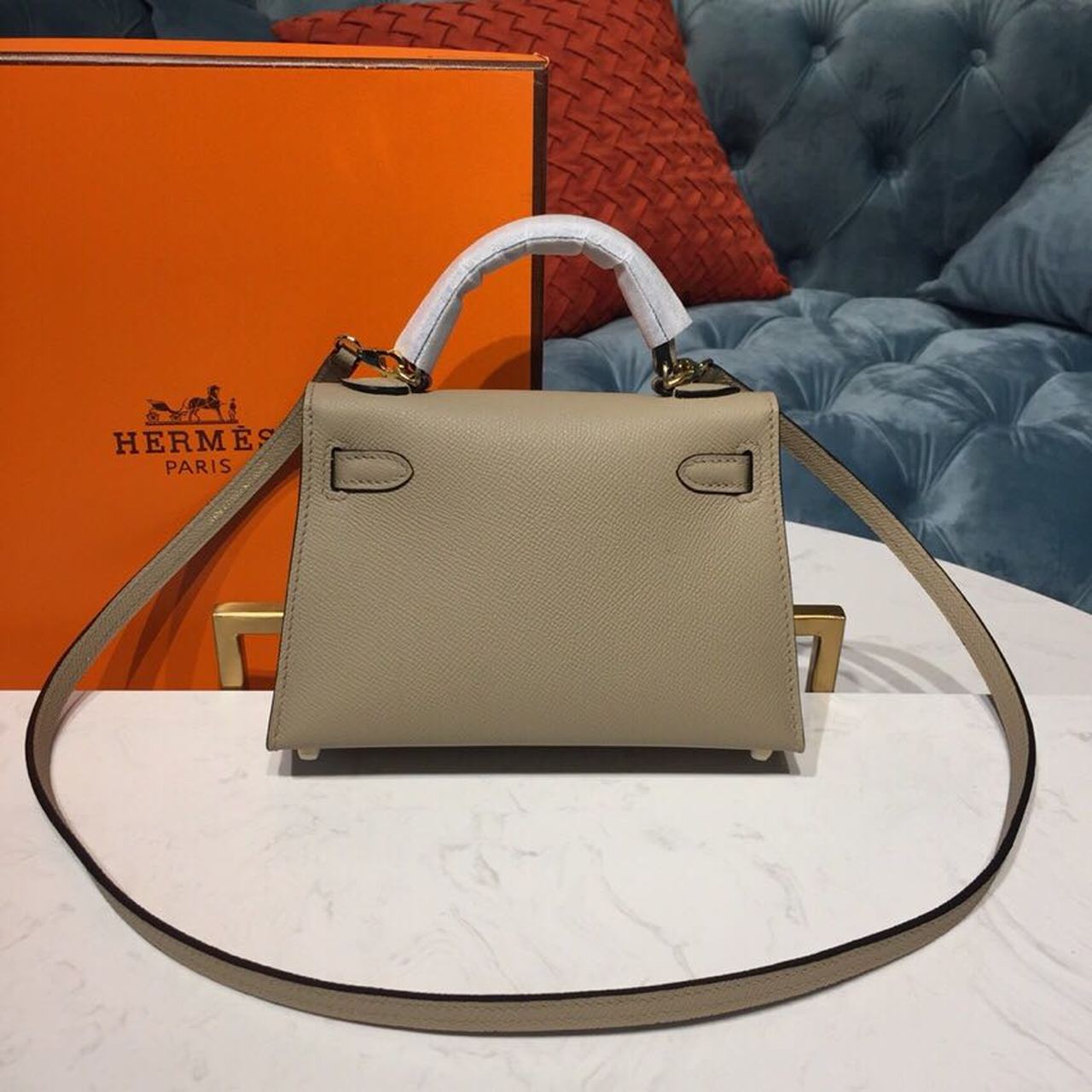 Top Quality Mini Kelly Trench For Women Gold Toned Hardware 7.5in/19cm