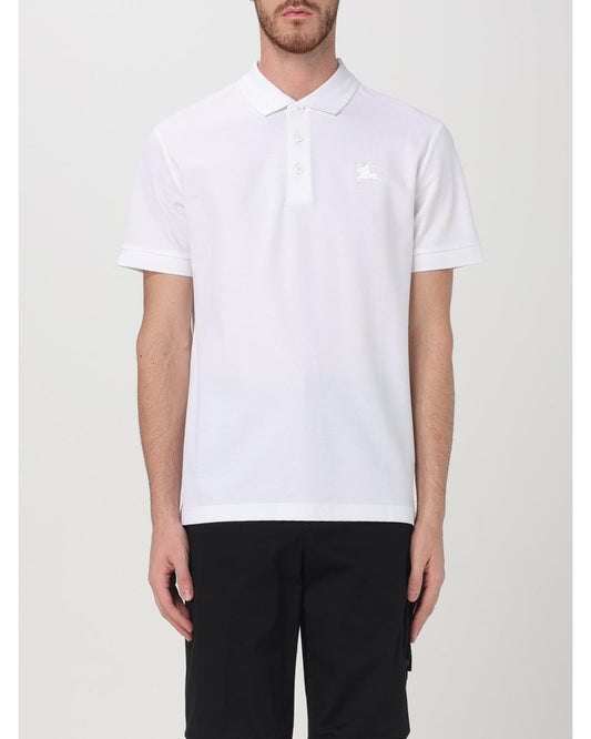 Burberry Short Sleeve Polo Shirt Men White