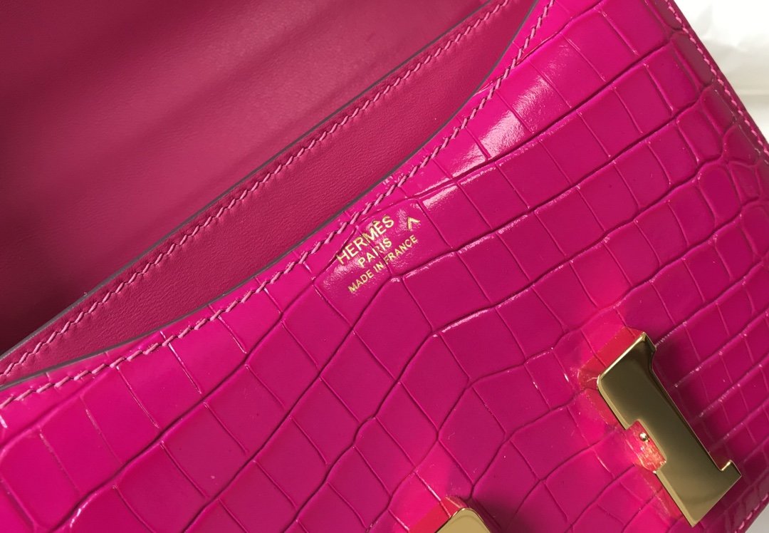 Top Quality Mini ConstanTop Quality Bag Pink For Women Gold Color Hardware 7.1in/18cm