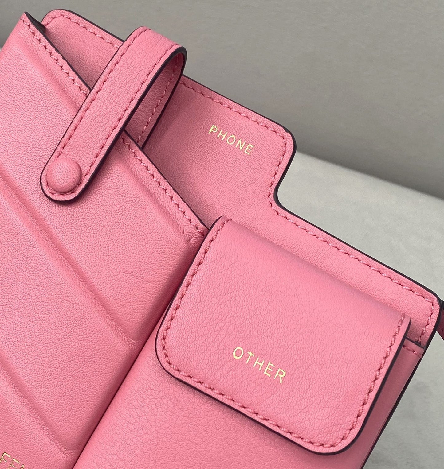 Top QualityTop Quality Bustine 2 Pockets Mini Pink Bag For Woman 16cm/6in