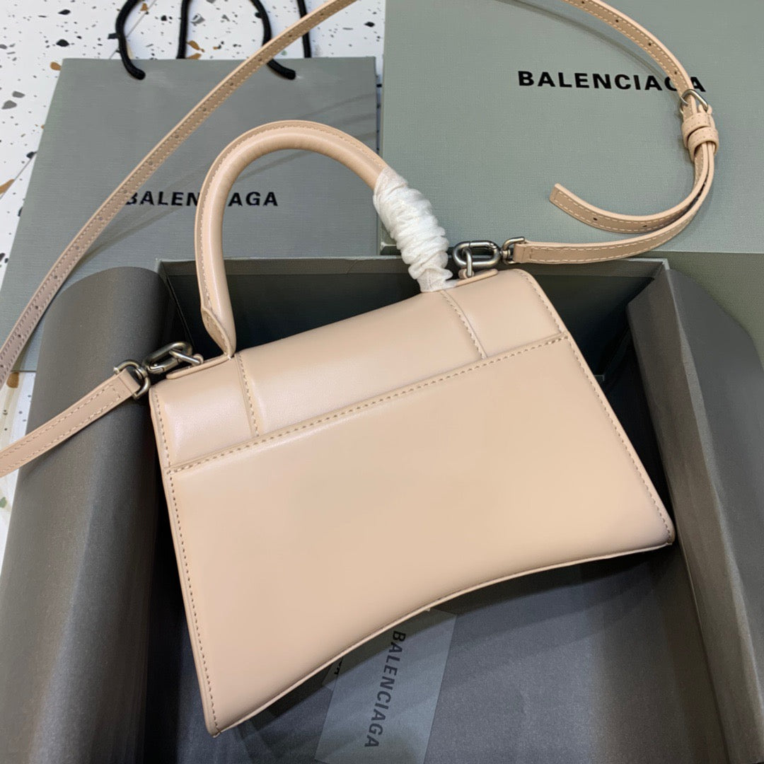 Top Quality Hourglass Small Handbag In Beige, For Women,  Bags 9in/23cm