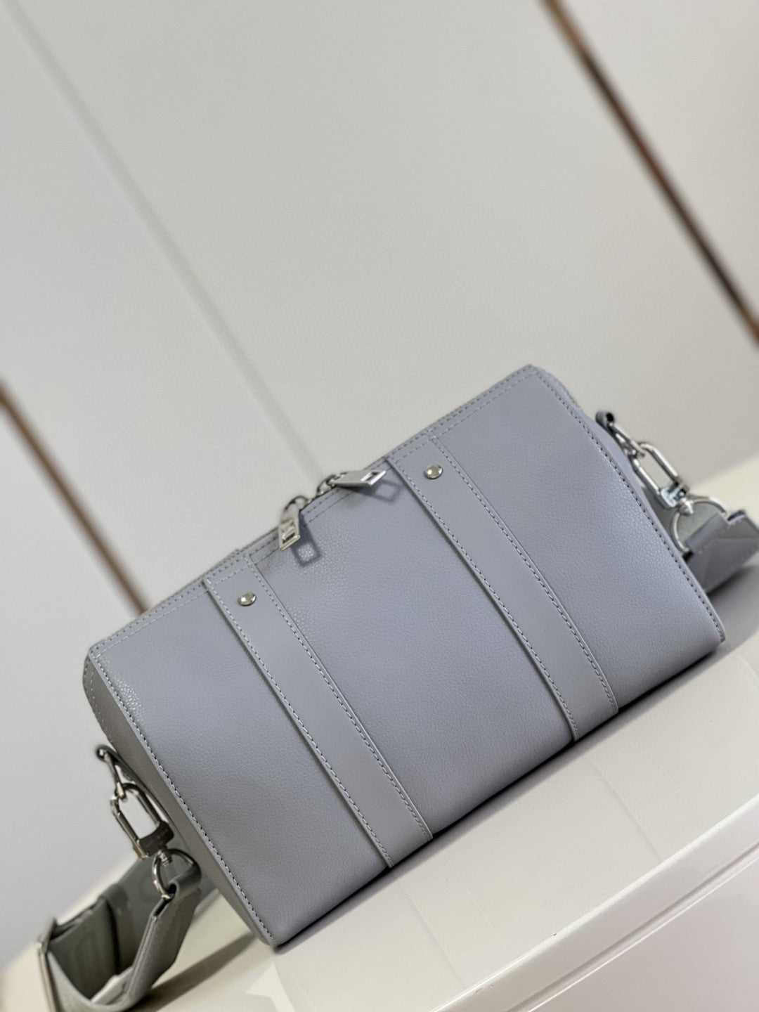 Top Quality City Keepall Grey Aerogram For Women, WoBags, Crossbody Bags 10.6in/27cm Top Quality M59328