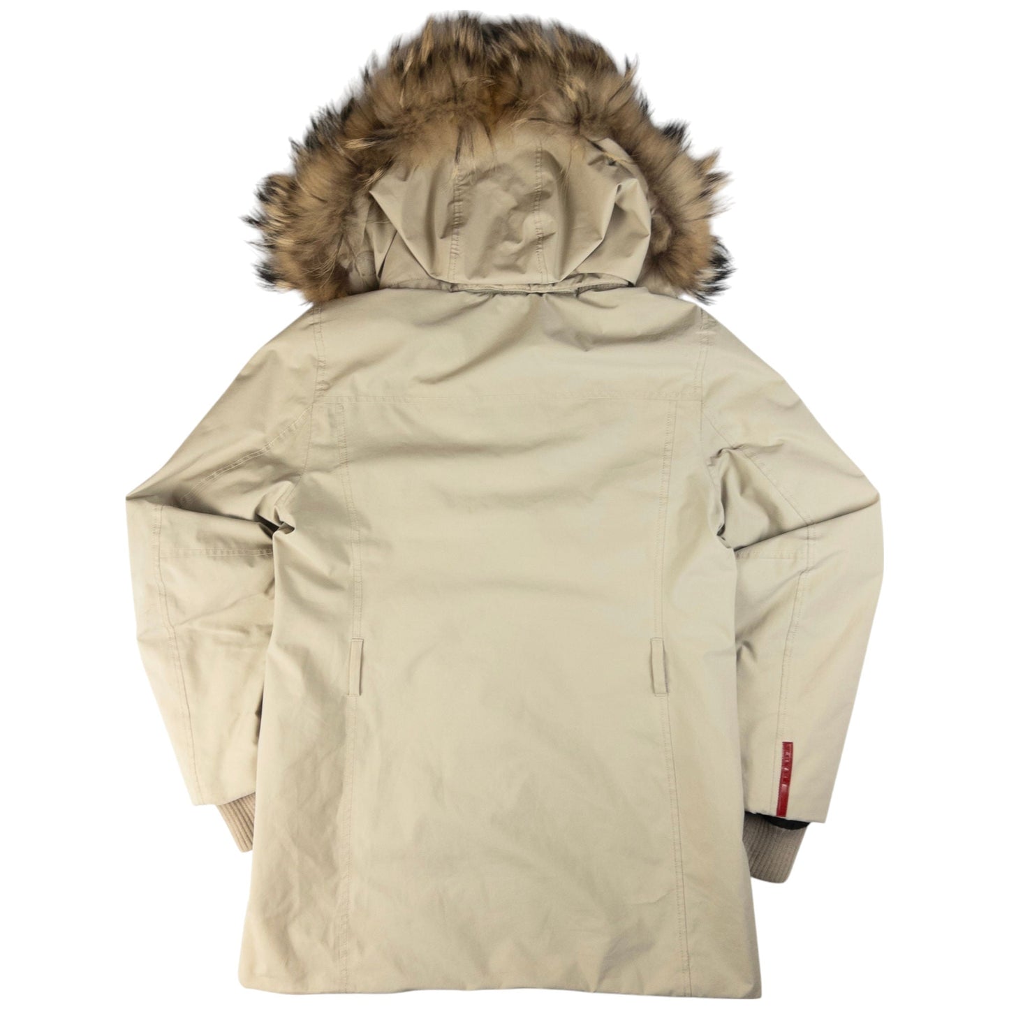 Prada Sport Fur Hood Goretex Jacket Women's Size L