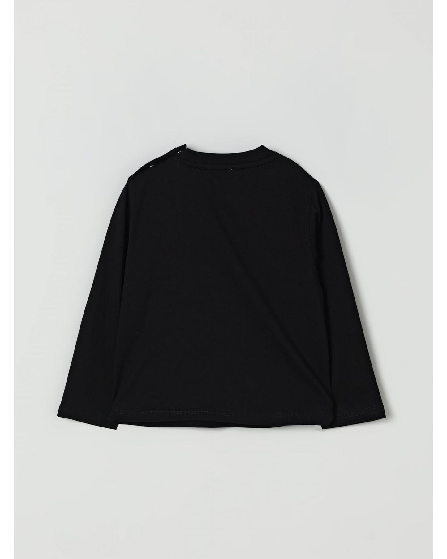 Burberry Logo Patch Long Sleeve TShirt Kids Black T-Shirts
