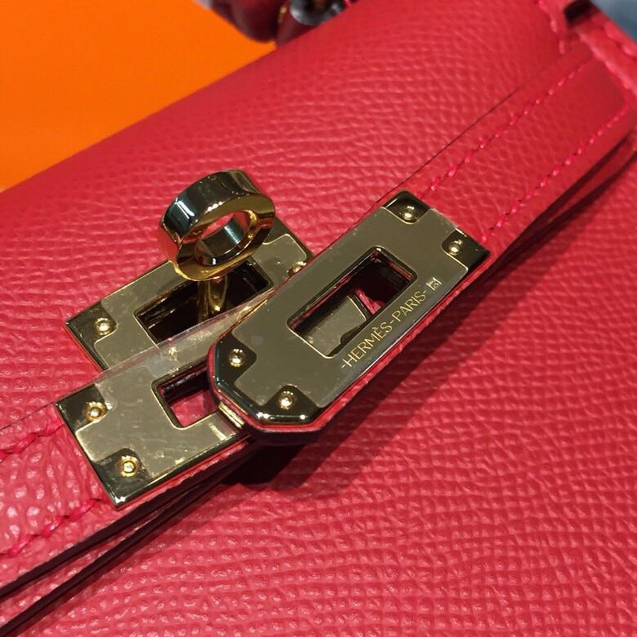 Top Quality Mini Kelly Casaque For Women Gold Toned Hardware 7.5in/19cm