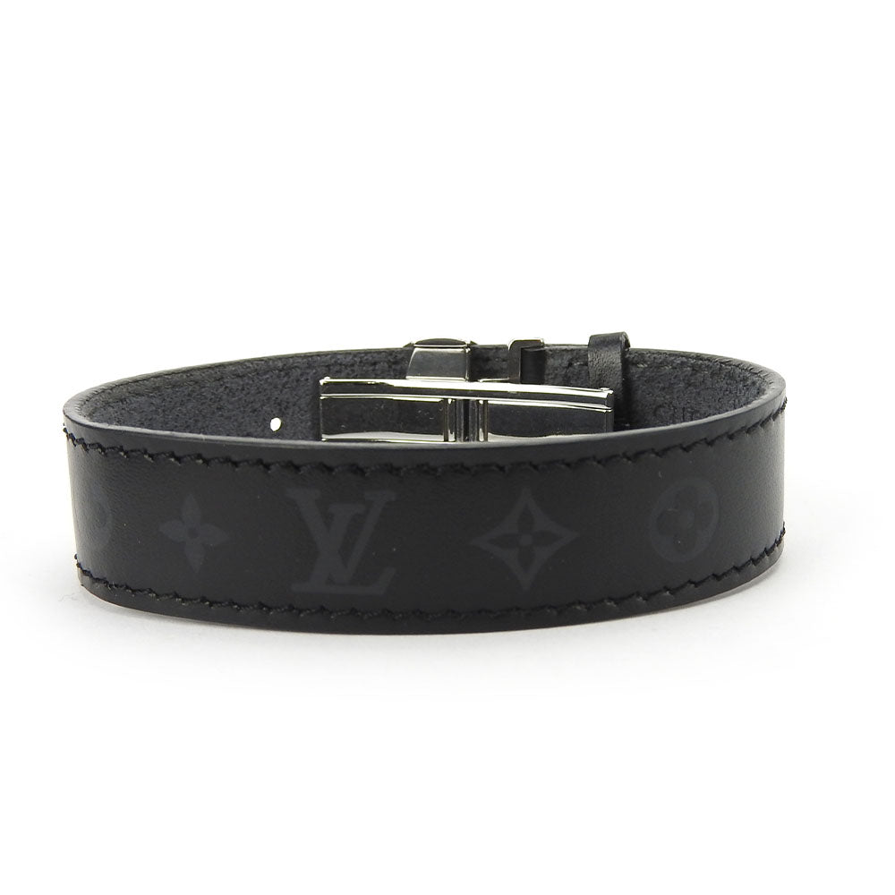 LOUIS VUITTON bracelet M64447 leather black Brasserie Vous Good Luck Women