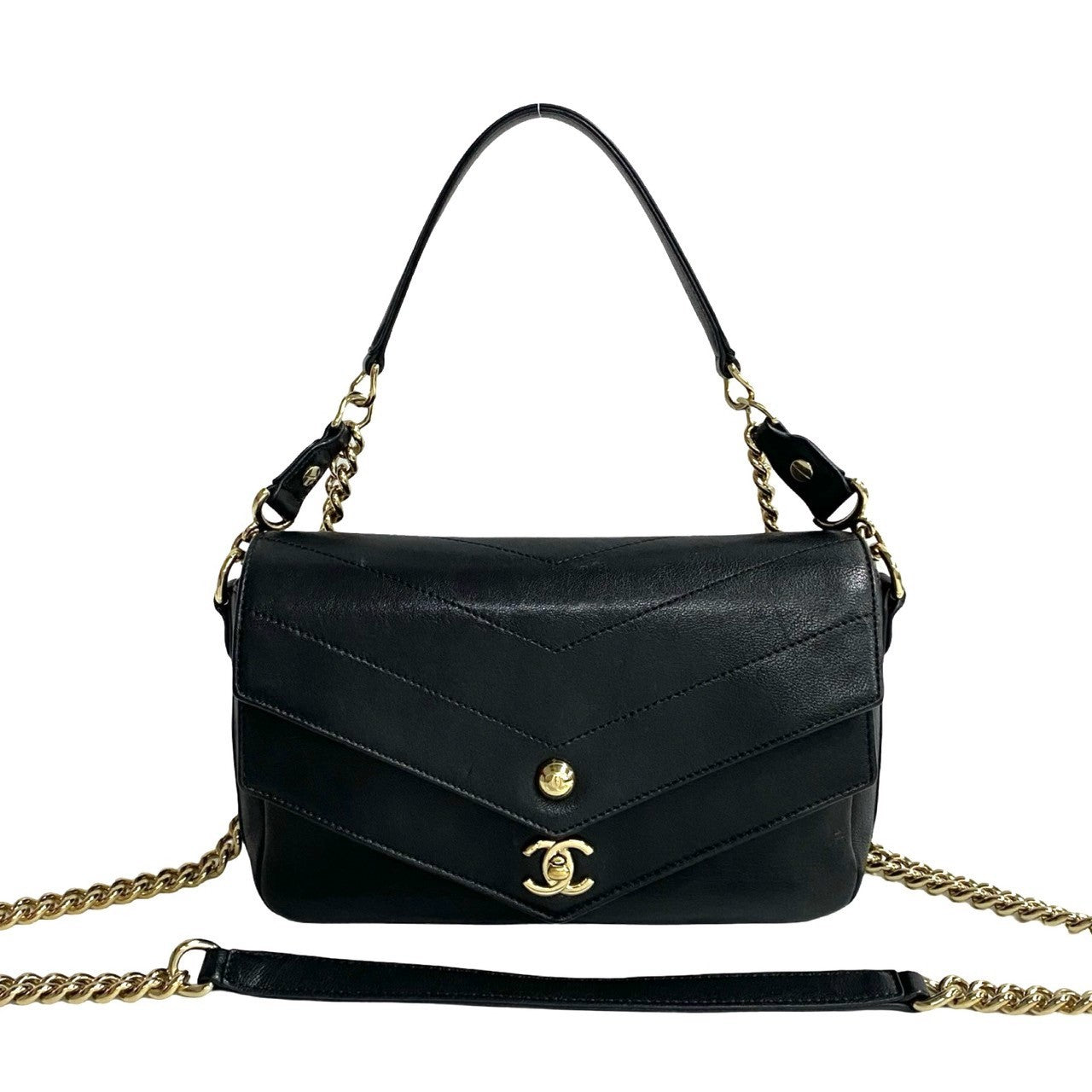 Chanel Coco Mark V Stitch Leather 2way Bag
