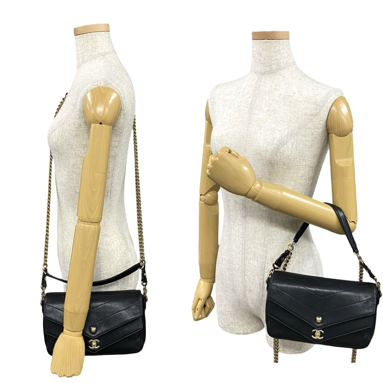 Chanel Coco Mark V Stitch Leather 2way Bag
