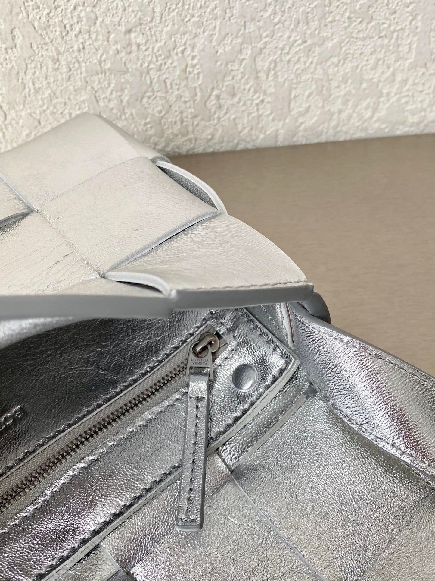 Top Quality Cassette Crossbody Bag Silver, For Women, Bags 9.1in/23cm 