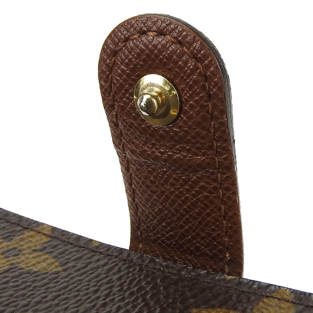 LOUIS VUITTON Bifold Wallet M61667 Monogram Brown Compact zip Women  d