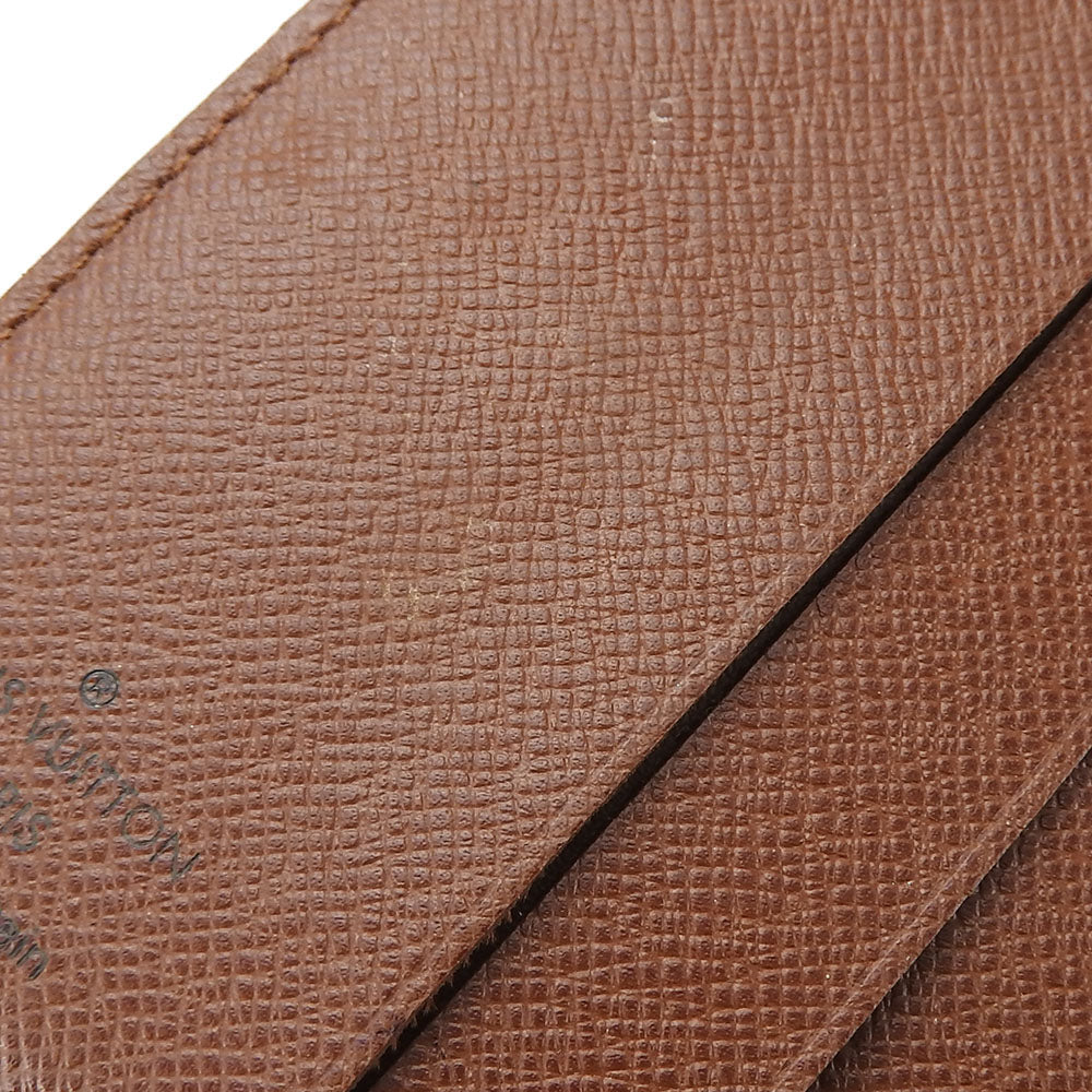 LOUIS VUITTON Bifold Wallet M61667 Monogram Brown Compact zip Women  d