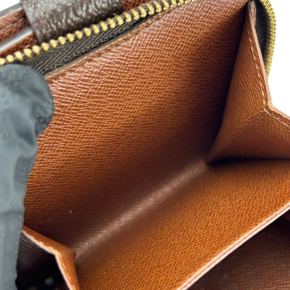 LOUIS VUITTON Bifold Wallet M61667 Monogram Brown Compact zip Women  d