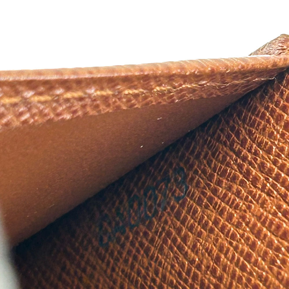 LOUIS VUITTON Bifold Wallet M61667 Monogram Brown Compact zip Women  d