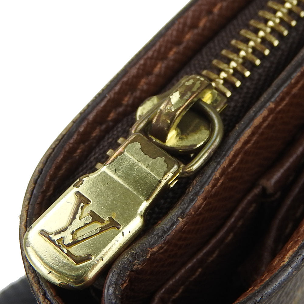LOUIS VUITTON Bifold Wallet M61667 Monogram Brown Compact zip Women  d