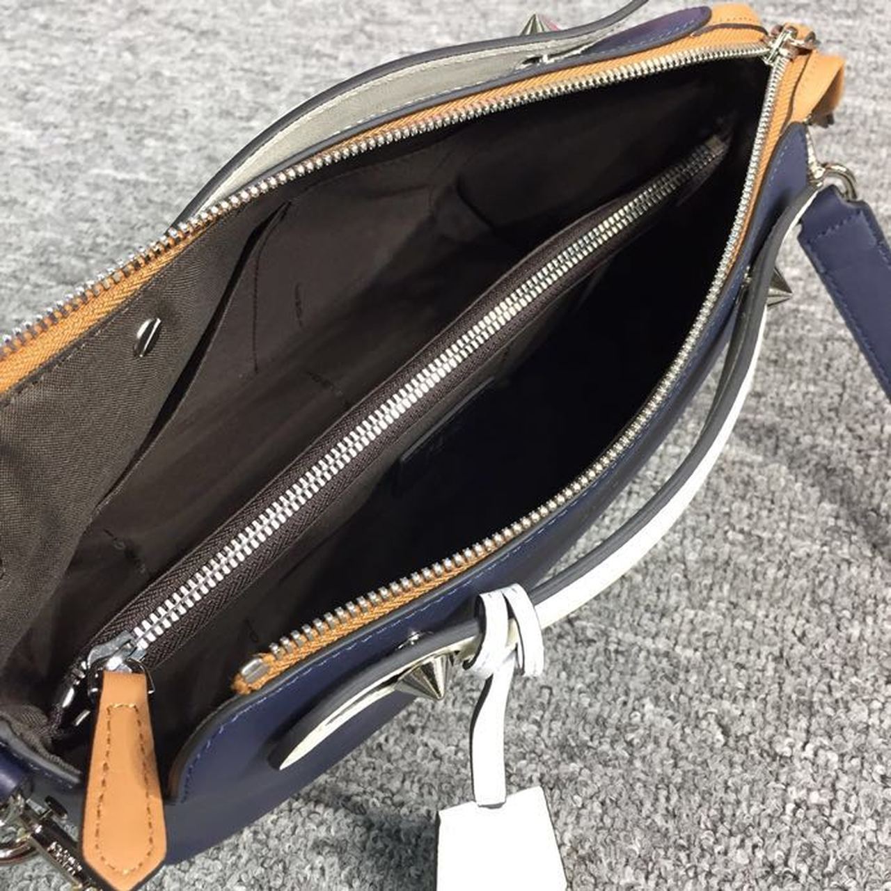 Top QualityTop Quality By The Way Medium Bag Dark Blue For Women, Women’s Handbags, Shoulder And Crossbody Bags 10in/27cm FF 8BL1461
