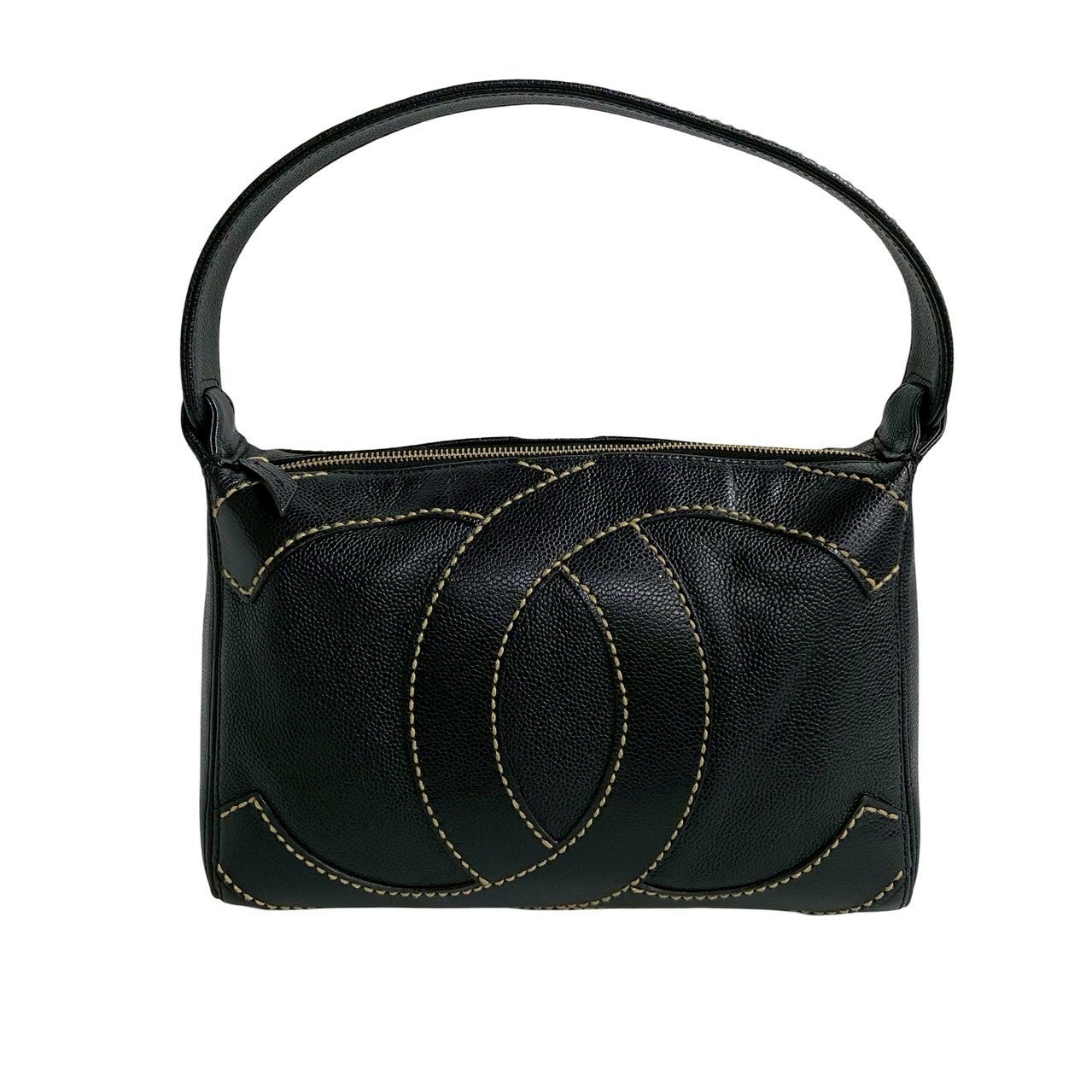 Chanel Wild Stitch Caviar Leather Handbag