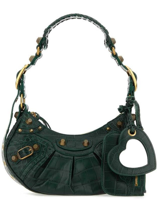 Luxury Balenciaga Trending 2025 Le Cagole XS Shoulder Bag Dark Green