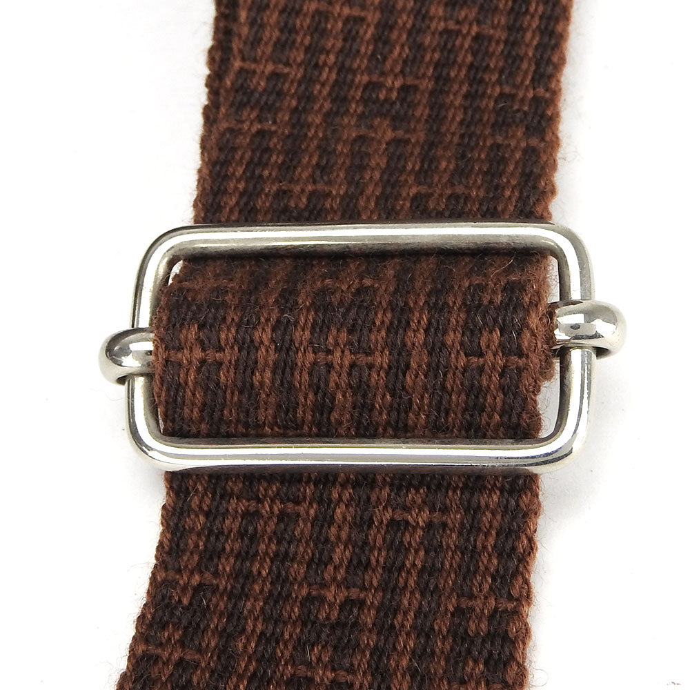HERMES Shoulder Bag canvas Brown Her Line Bassus PM unisex(Unisex)  d