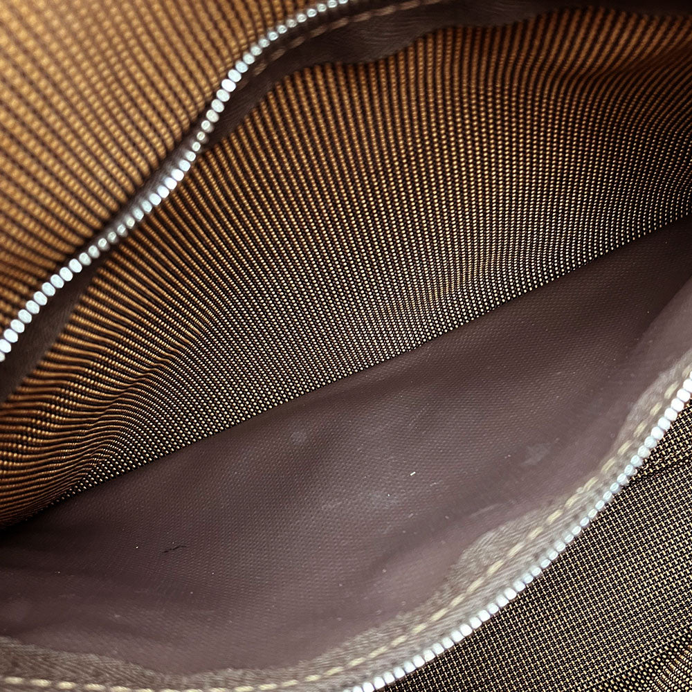 HERMES Shoulder Bag canvas Brown Her Line Bassus PM unisex(Unisex)  d