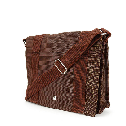 HERMES Shoulder Bag canvas Brown Her Line Bassus PM unisex(Unisex)  d