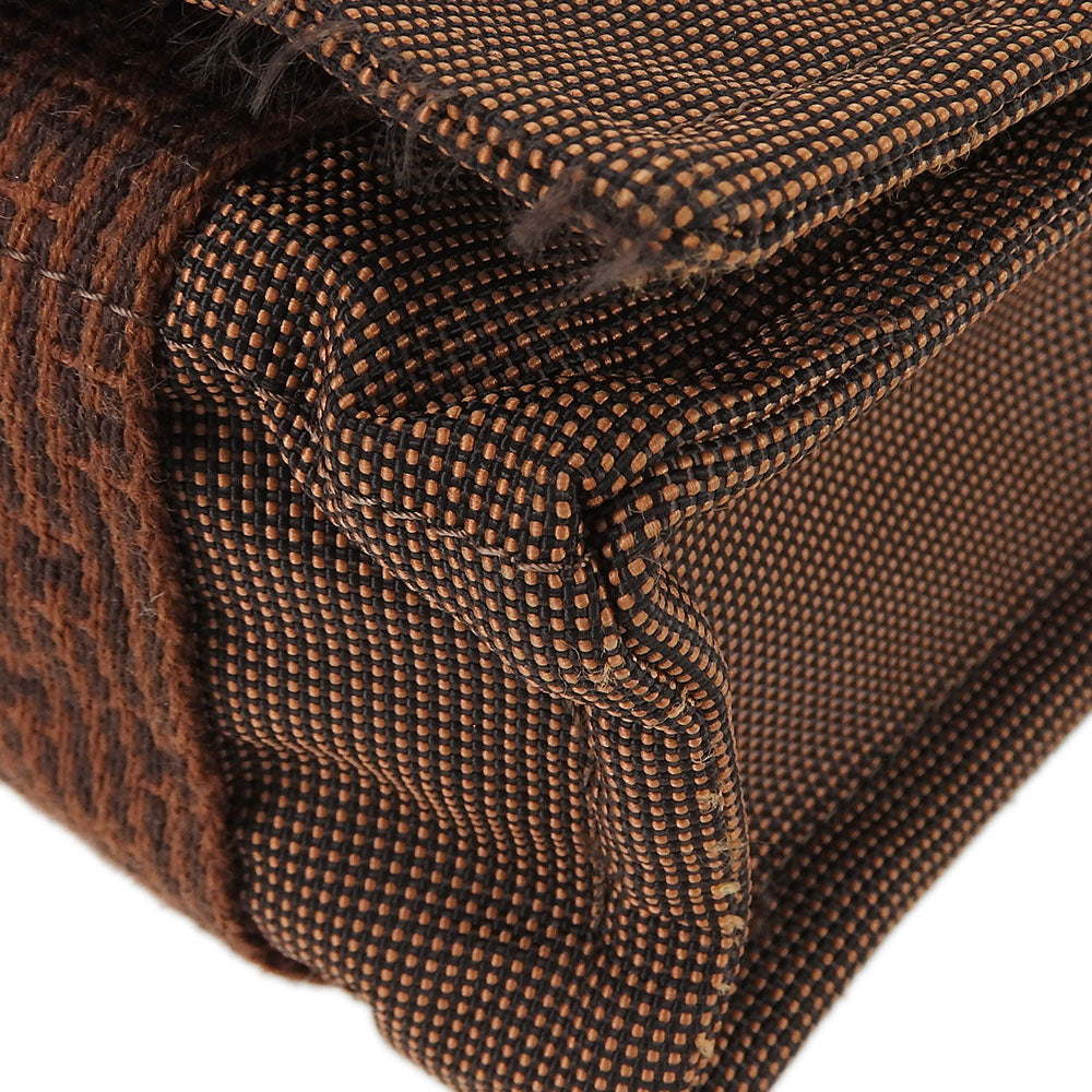 HERMES Shoulder Bag canvas Brown Her Line Bassus PM unisex(Unisex)  d