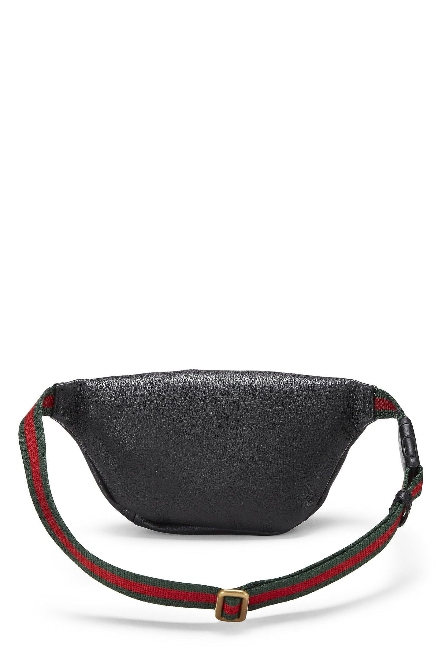 Gucci, Black Leather Logo Printed Belt Bag Small, Black