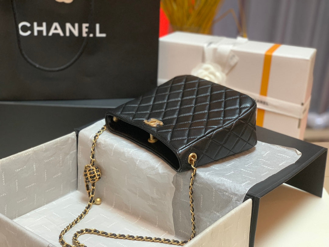 CHLHobo Handbag Black Bag For Women 16cm/6in