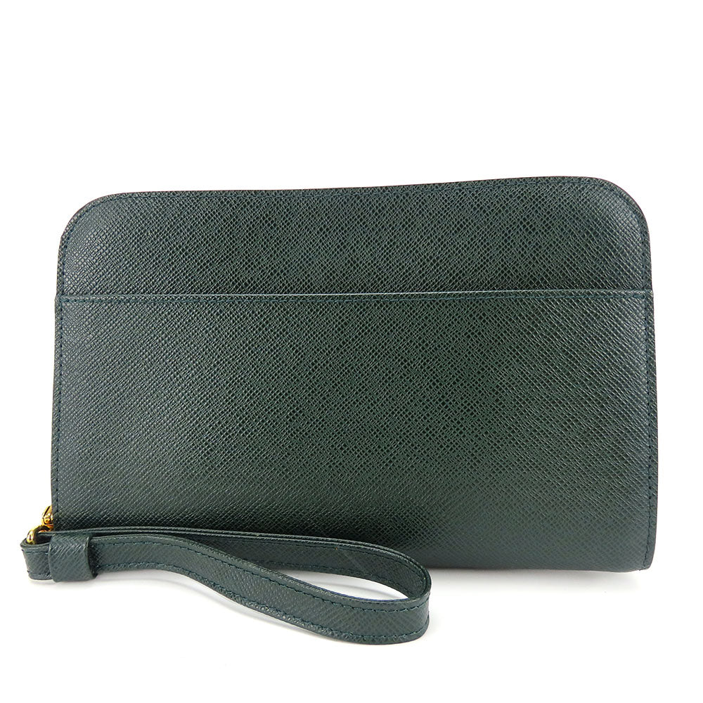 LOUIS VUITTON business bag M30184 Taiga green Baikal mens  d