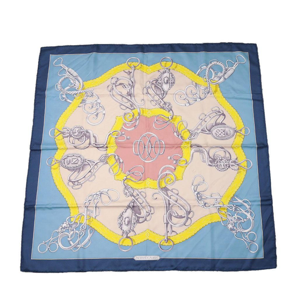 HERMES scarf silk multicolor Carre90 Women  d