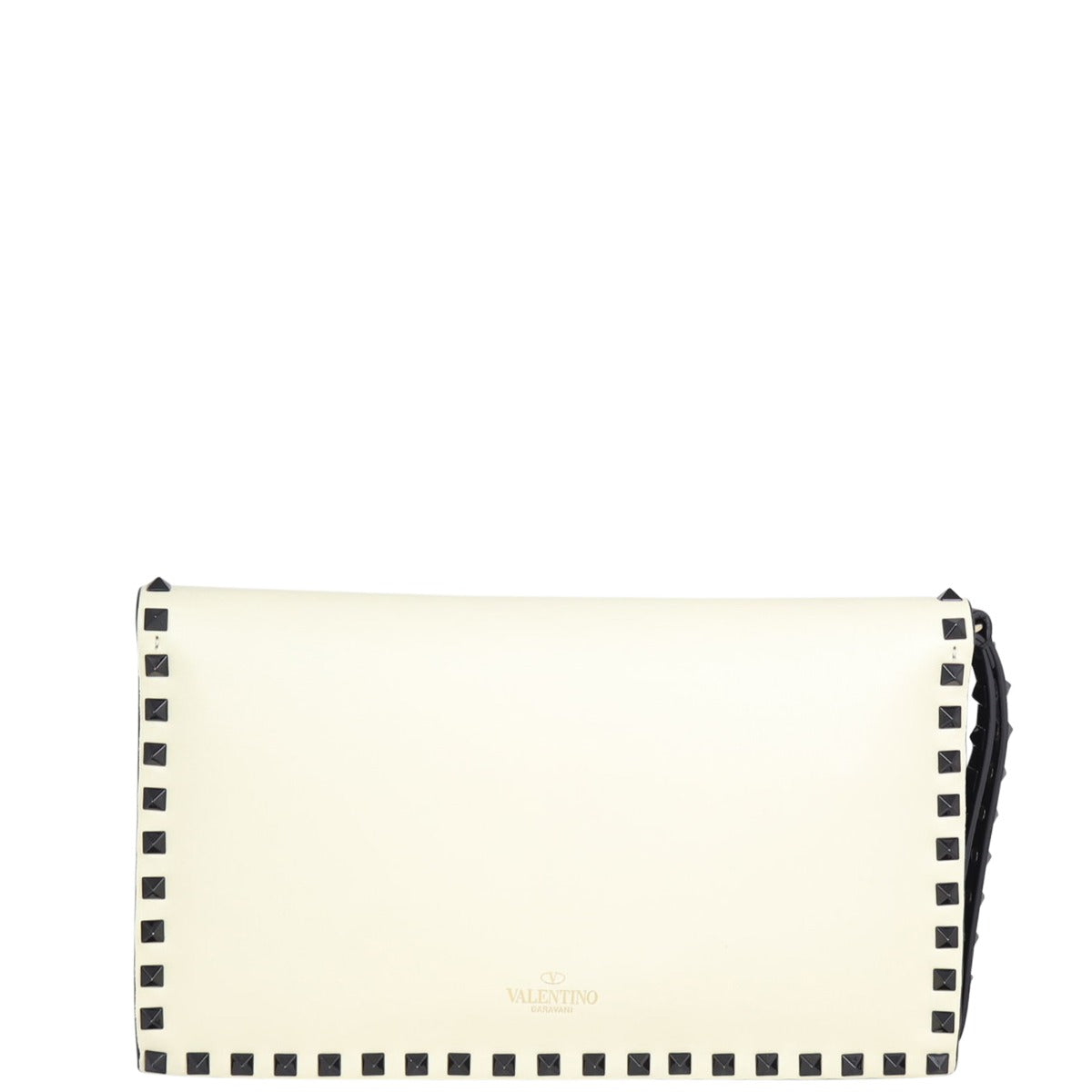 Valentino Rockstud Wristlet Flap Clutch
