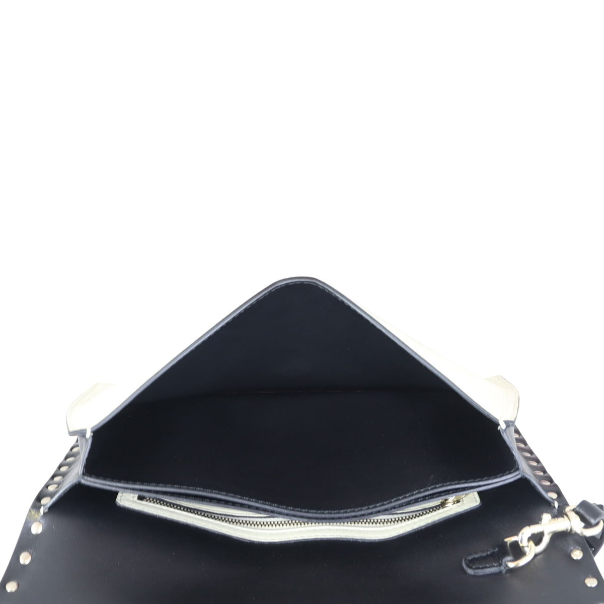 Valentino Rockstud Wristlet Flap Clutch
