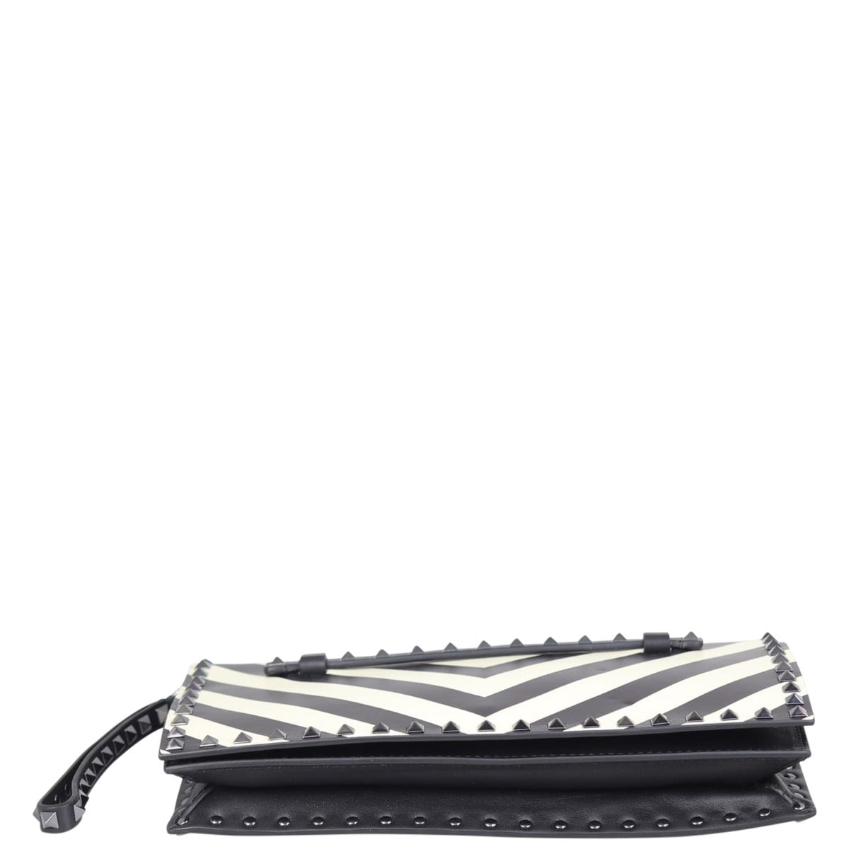 Valentino Rockstud Wristlet Flap Clutch