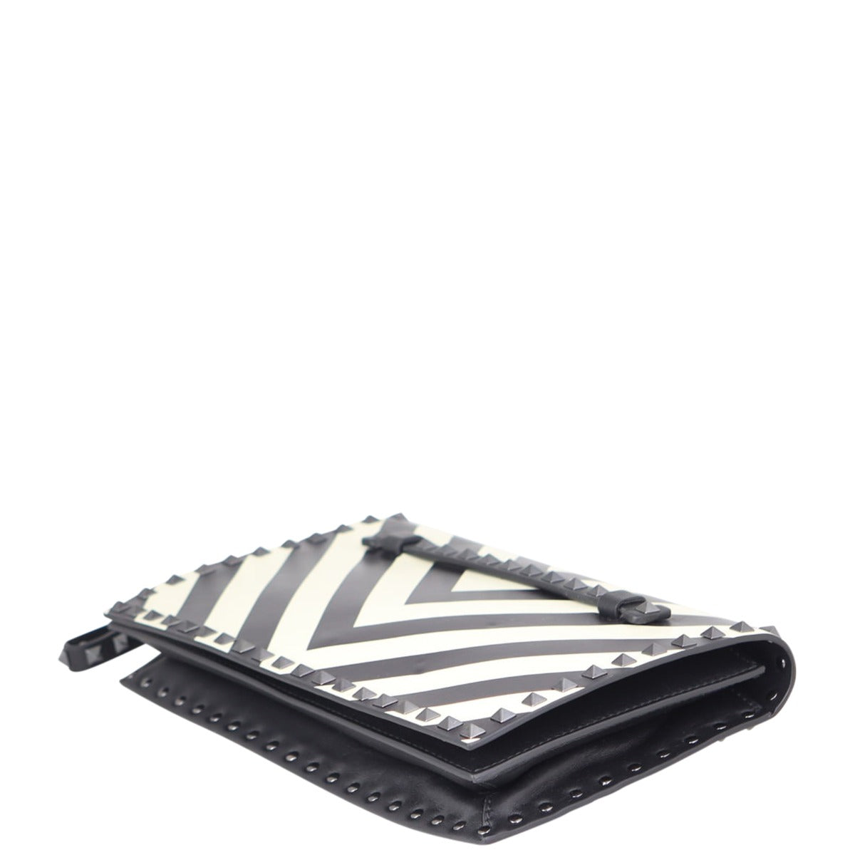 Valentino Rockstud Wristlet Flap Clutch