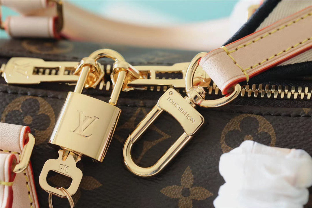 Top Quality Speedy Bandouliere 20 Monogram Canvas Black For Women,  Shoulder And Crossbody Bags 20cm/7.9in Top Quality M46234
