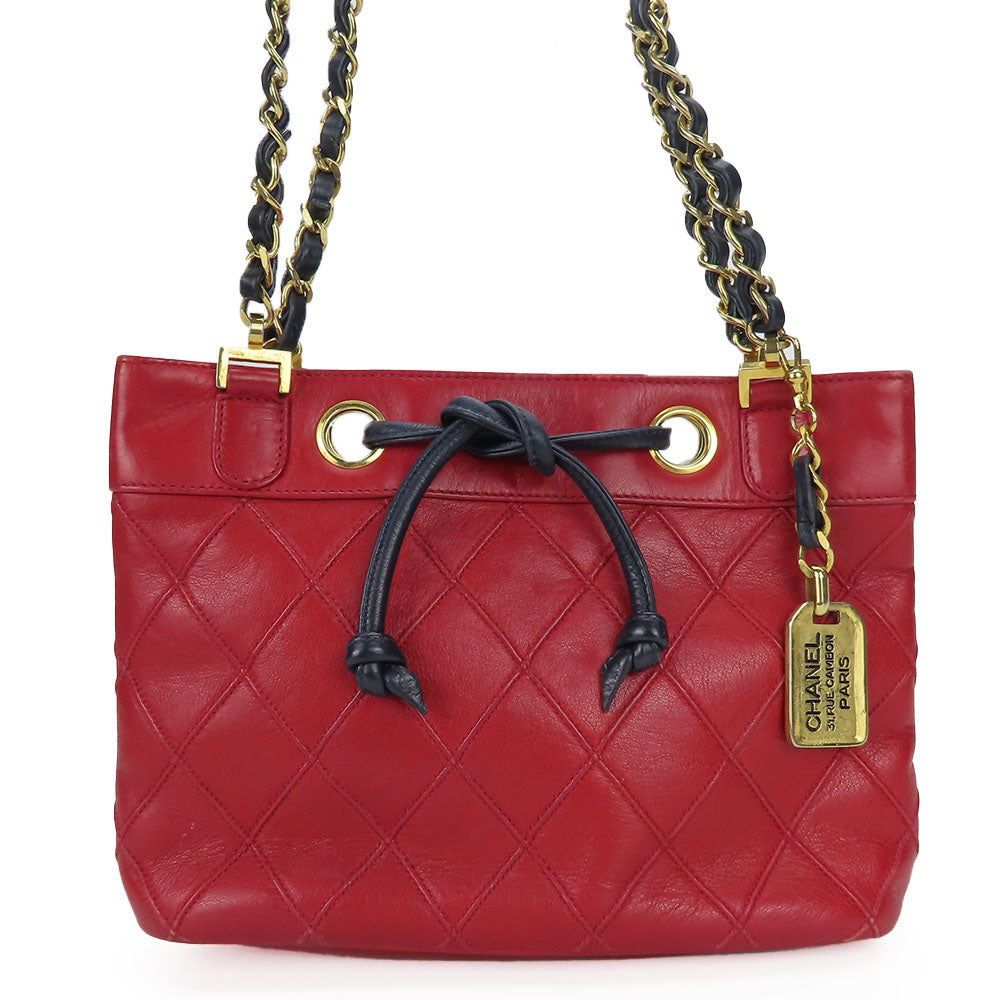 Chanel Bicolore Lambskin Shoulder Bag