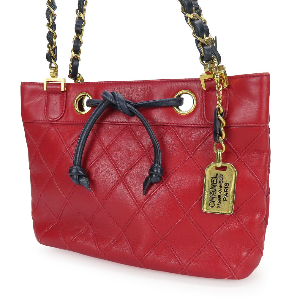 Chanel Bicolore Lambskin Shoulder Bag