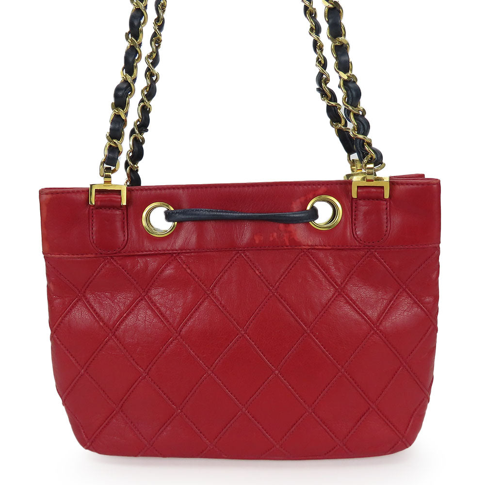 Chanel Bicolore Lambskin Shoulder Bag