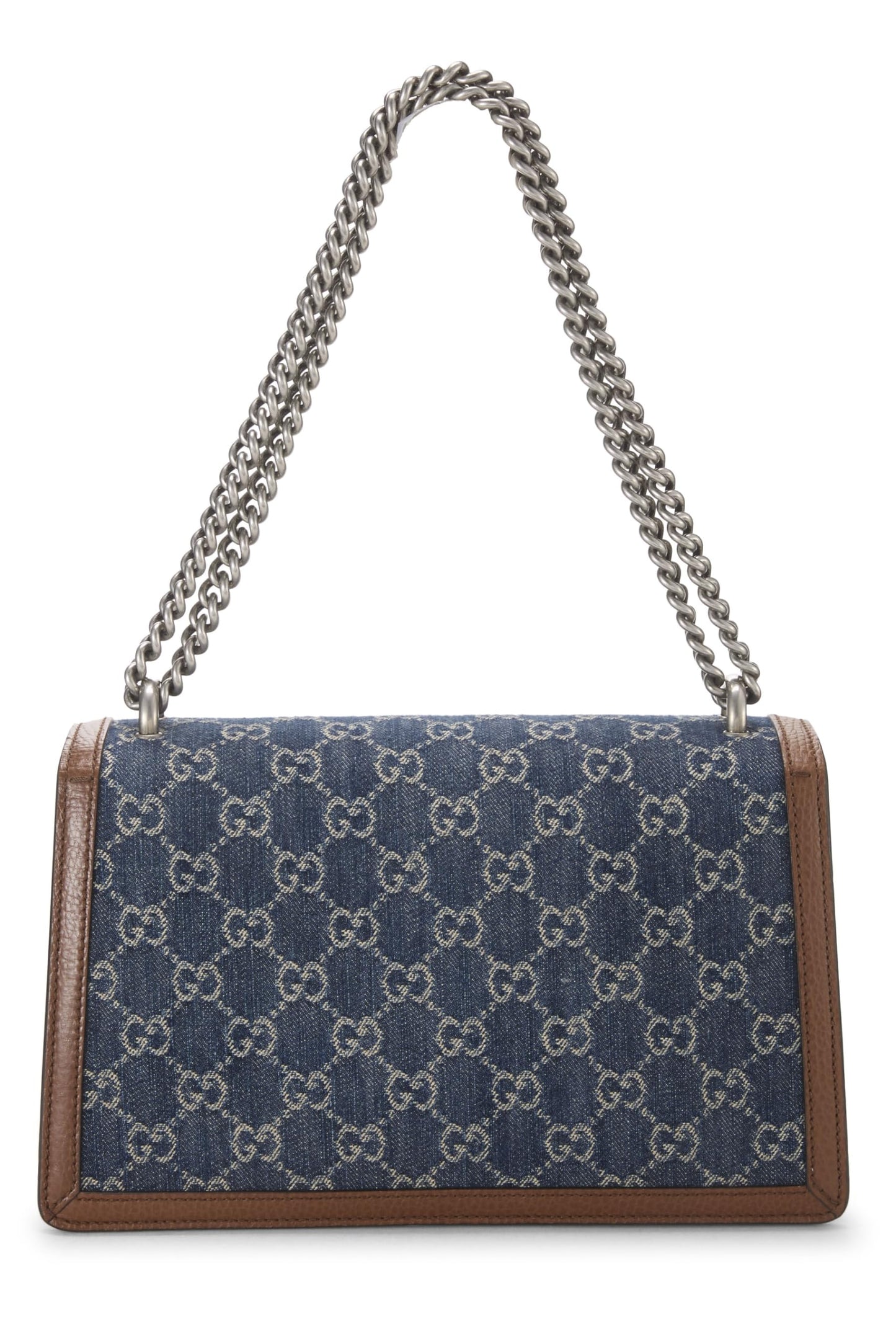 Gucci, Blue Denim Dionysus Shoulder Bag Small, Blue