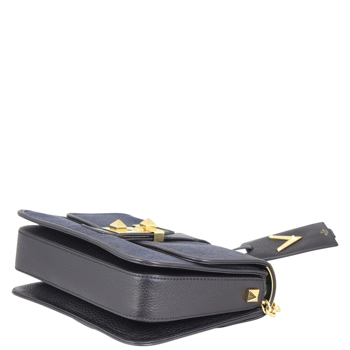 Valentino B-Rockstud Denim Shoulder Bag