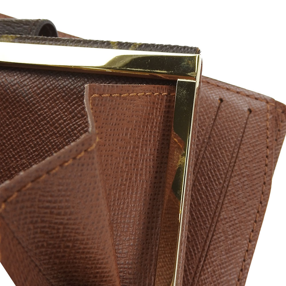 LOUIS VUITTON Bifold Wallet M61674 Monogram Brown Portefeuille Vienova Women  d