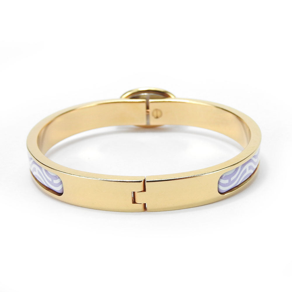 HERMES Bangle metal gold Chene Dunkle Mini Click Women  d