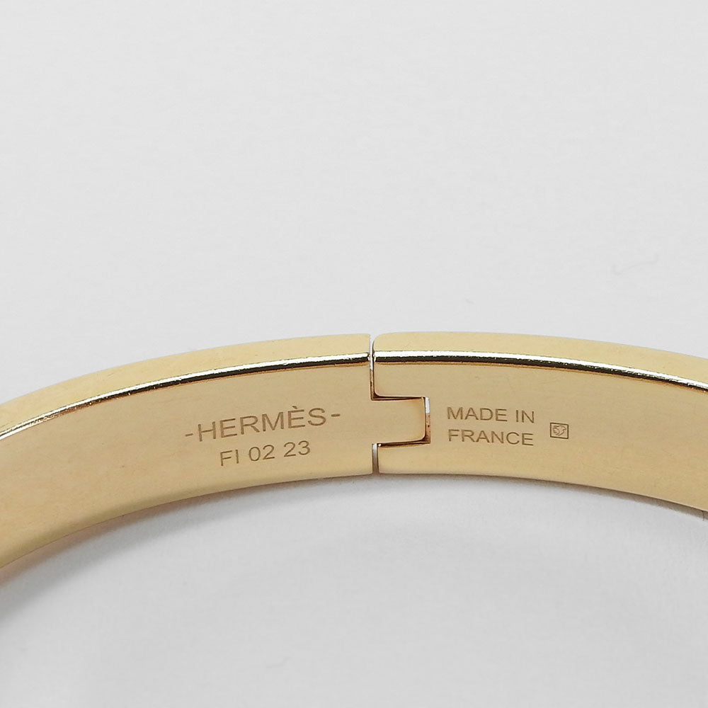 HERMES Bangle metal gold Chene Dunkle Mini Click Women  d